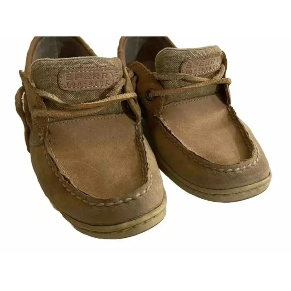 Sperry Top Sider Women’s Brown Leather Boat Shoes‎ Size 7.5 - Picture 3 of 8